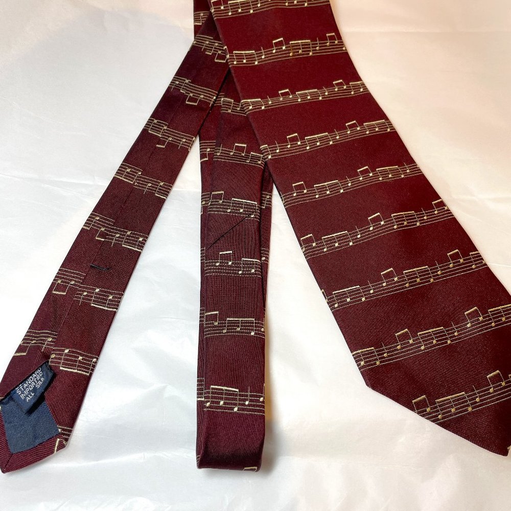 Marvin Brown (Dallas) Musical Note Men's Silk Tie